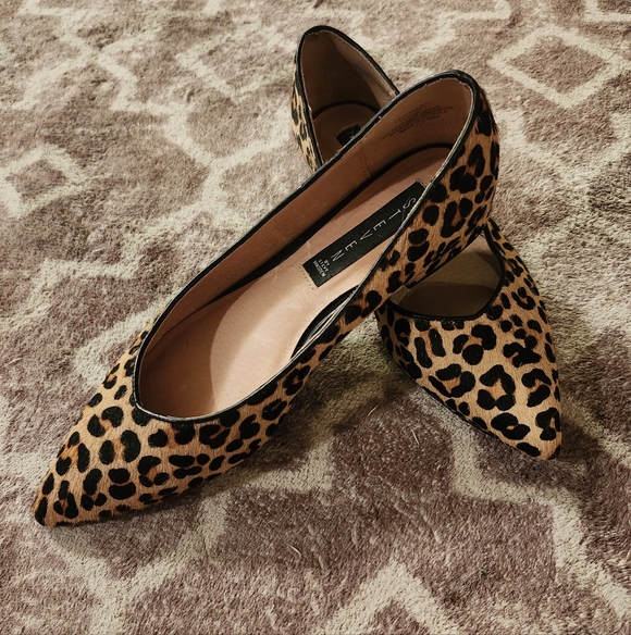 Steven By Steve Madden Shoes - Steven By Steve Madden Calf Hair Leapord Print Point Flats 7.5 EUC